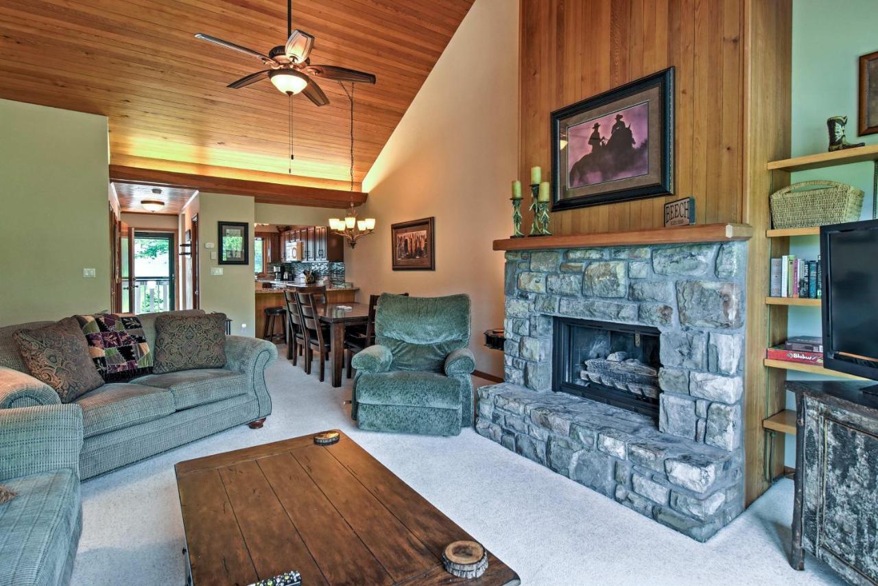 Beech Mountain Condo With Balcony, Walk To Resort! Esterno foto