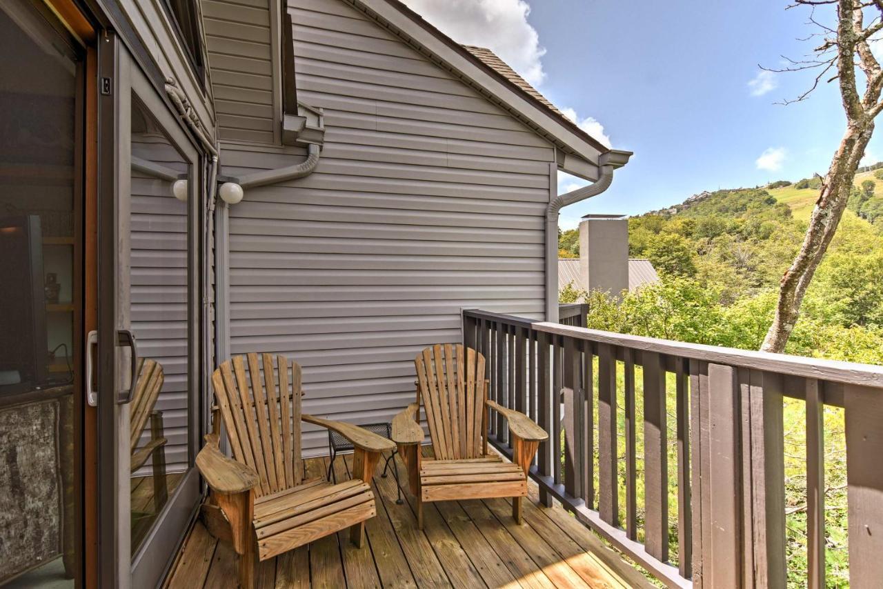 Beech Mountain Condo With Balcony, Walk To Resort! Esterno foto